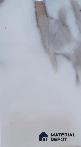 White Marble Look LM 23004 8 ft x 4 ft High Gloss Finish 6H Anti Scratch Acrylic Laminate - 1.5 mm | Suitable for TV Unit, Wardrobe, Kitchen Cabinets
