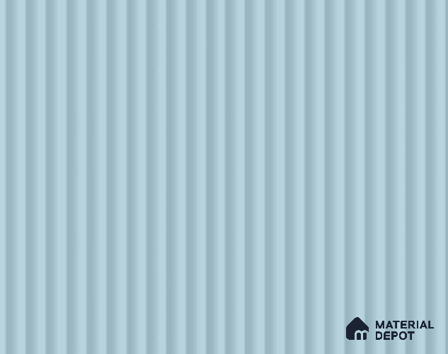 Powder Blue Fluted Solid Color LM 23779 8 ft x 4 ft High Gloss Finish Acrylic Laminate - 3 mm | Suitable for TV Unit,Wardrobe, Kitchen Cabinets