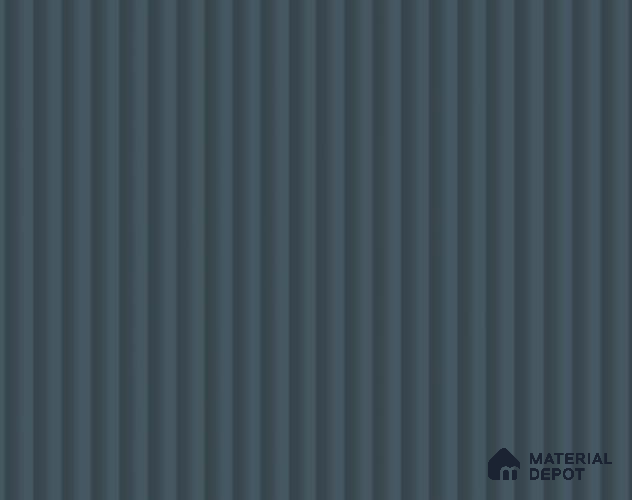 Deep Fluted Blue Fluted Solid Color LM 23791 8 ft x 4 ft High Gloss Finish Acrylic Laminate - 3 mm | Suitable for TV Unit,Wardrobe, Kitchen Cabinets