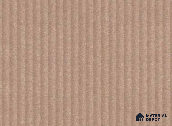 Taupe Brown Fluted Solid Color LM 23757 8 ft x 4 ft High Gloss Finish Acrylic Laminate - 3 mm | Suitable for TV Unit,Wardrobe, Kitchen Cabinets