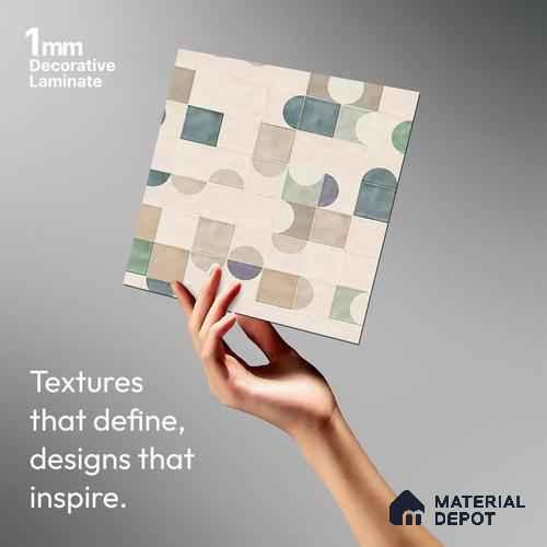 Patterned Look LM 03780 8 ft x 4 ft Texture Finish Decorative Laminate - 1 mm | Suitable for Bedroom, TV Unit, Wardrobe