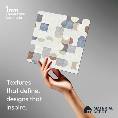 Patterned Look LM 03781 8 ft x 4 ft Texture Finish Decorative Laminate - 1 mm | Suitable for Bedroom, TV Unit, Wardrobe