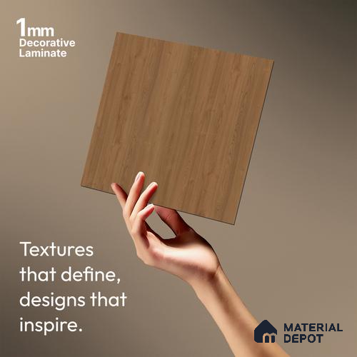 Wooden Fluted LM 03822 8 ft x 4 ft Texture Finish Decorative Laminate - 1 mm | Suitable for TV Unit,Wardrobe, Kitchen Cabinets