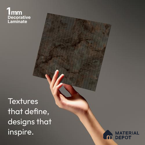 Stone Look LM 03827 8 ft x 4 ft Texture Finish Decorative Laminate - 1 mm | Suitable for TV Unit, Wardrobe, Kitchen Cabinets