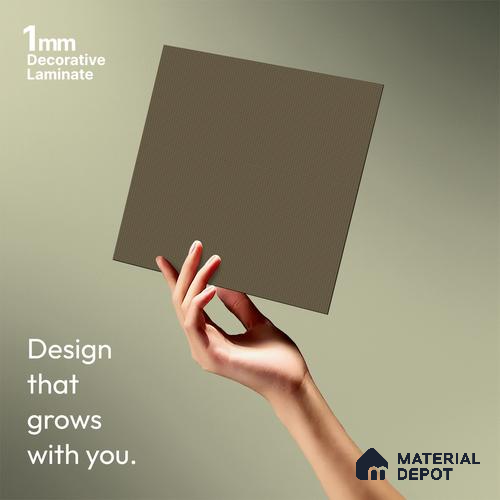 Brown Fabric Look LM 20095 8 ft x 4 ft Texture Finish Decorative Laminate - 1 mm | Suitable for TV Unit, Wardrobe, Kitchen Cabinets