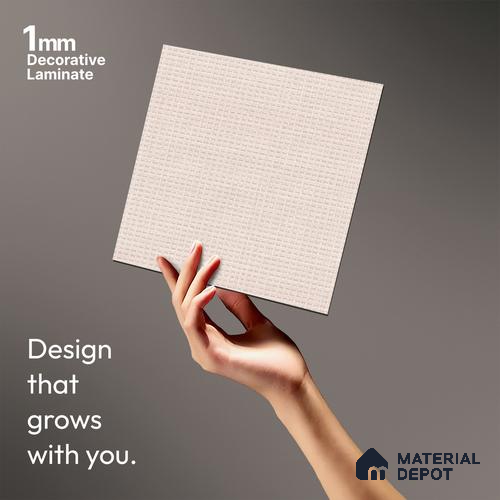 Beige Cane Look LM 20097 8 ft x 4 ft Texture Finish Decorative Laminate - 1 mm | Suitable for TV Unit, Wardrobe, Kitchen Cabinets