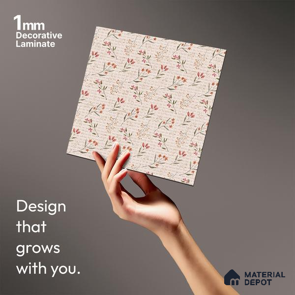 Patterned Look LM 20098 8 ft x 4 ft Texture Finish Decorative Laminate - 1 mm | Suitable for Bedroom, TV Unit, Wardrobe