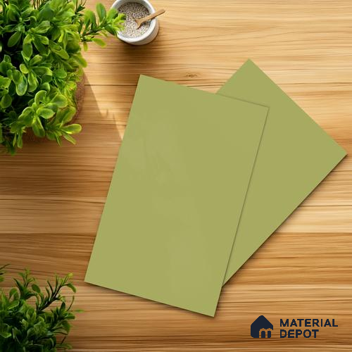 Green Solid Colors Look 2B4720 A 155 8 ft x 4 ft Matte Finish Decorative Laminate - 1 mm | Suitable for Living Room, Kitchen, Office