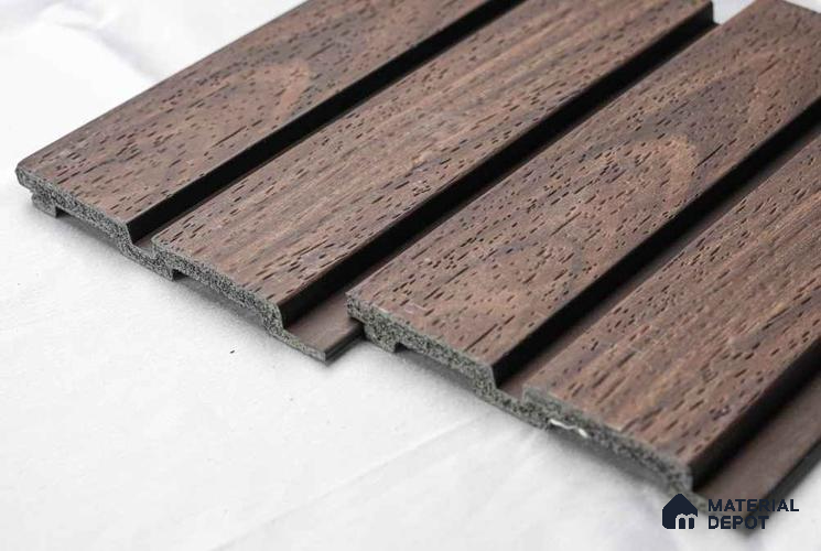 Pentone Wood Finish Brown Charcoal Louvers/Panels | 8 ft x 5 inch - 12 mm | PT 801 Panels Brown| Image 2