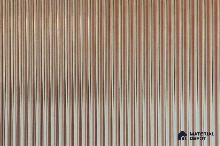 Self Adhesive Mirror Fluted LM 23851 8 ft x 4 ft High Gloss Finish Acrylic Laminate - 3 mm | Suitable for TV Unit,Wardrobe, Kitchen Cabinets