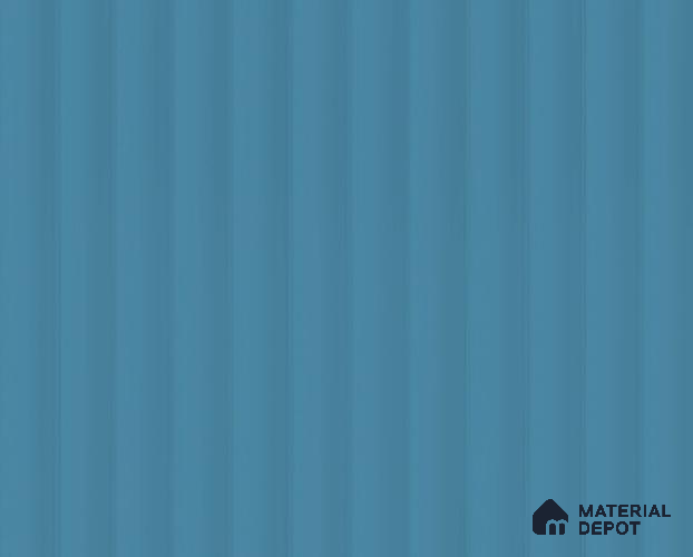 Sky Blue Fluted Solid Color LM 23820 8 ft x 4 ft High Gloss Finish Acrylic Laminate - 3 mm | Suitable for TV Unit,Wardrobe, Kitchen Cabinets