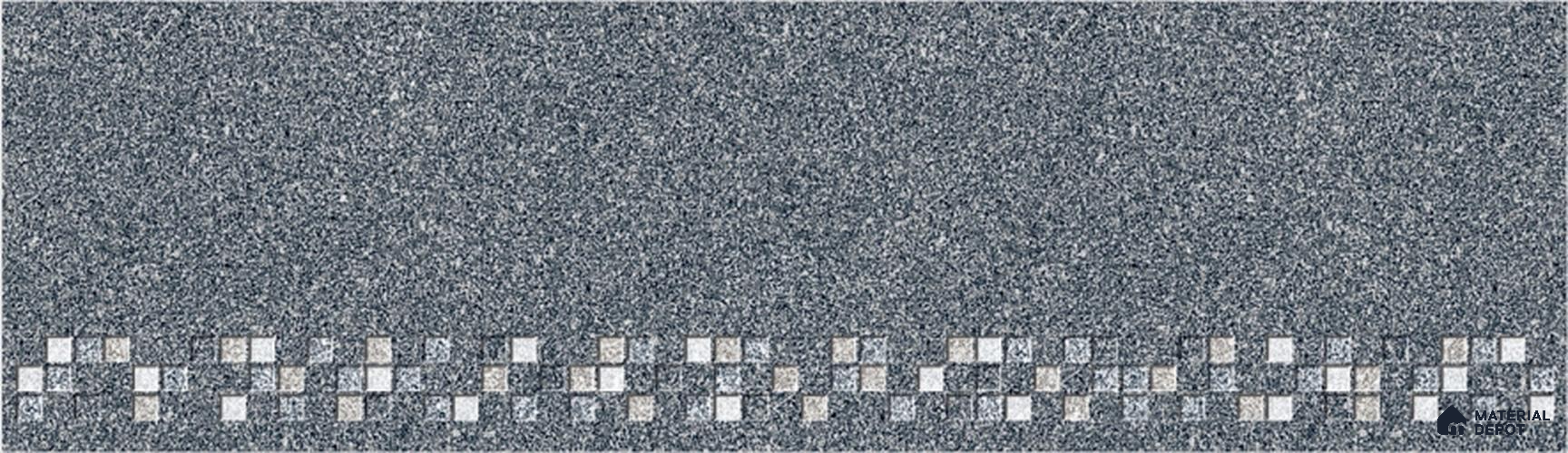 Misty Grey Step Tile Matte Finish TL 02559 3 ft x 1 ft Vitrified Stair Tile - 9.5 mm