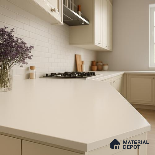 Belina Quartz QR 00088 Frosted Viola Series 10.75 ft x 5.42 ft Quartz - 20 mm | 7 Years Warranty | Suitable for Kitchen, Restaurant, Counter Tops, Dining, Reception, office