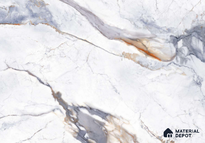 RM 6015 Lilac White 8 ft x 4 ft Maskara Series Marble Finish Acrylic Laminate - 1.5 mm