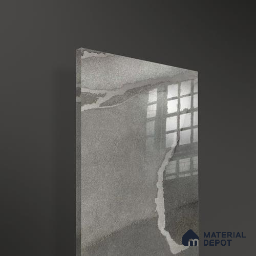 Ferrero 1B 0721 Silver Veins 8 ft x 4 ft Lazer Marble Series High Gloss Finish Acrylic Laminate - 1.5 mm (LM 01111) | Matching Edgeband Code - 721 |  Suitable for TV Unit, Wardrobe, Kitchen Cabinets