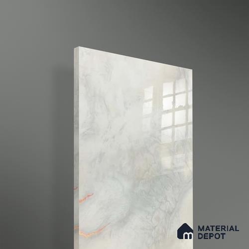 Ferrero 1B 0724 Copper Mist 8 ft x 4 ft Lazer Marble Series High Gloss Finish Acrylic Laminate - 1.5 mm (LM 01114) | Matching Edgeband Code - 724 |  Suitable for TV Unit, Wardrobe, Kitchen Cabinets