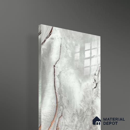 Ferrero 1B 0726 Copper Veil 8 ft x 4 ft Lazer Marble Series High Gloss Finish Acrylic Laminate - 1.5 mm (LM 01116) | Matching Edgeband Code - 726 |  Suitable for TV Unit, Wardrobe, Kitchen Cabinets