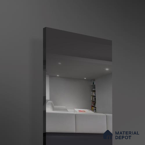 Ferrero 1B 0147 Charcoal Reflection 8 ft x 4 ft Mirror Series High Gloss Finish Acrylic Laminate - 1.5 mm (LM 01133) | Suitable for Kitchen Cabinets, Study Areas, Wardrobe