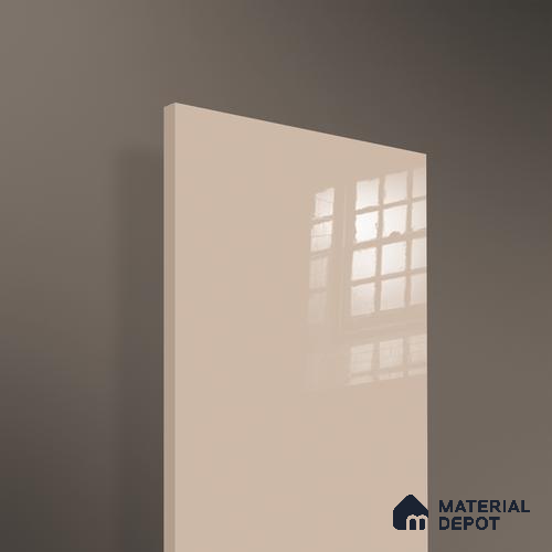Ferrero 1B 0849 Earthy Sand 8 ft x 4 ft Solid Series High Gloss Finish Acrylic Laminate - 1.5 mm (LM 01145) | Matching Edgeband Code - 849 | Suitable for Kitchen Cabinets, Study Areas, Wardrobe