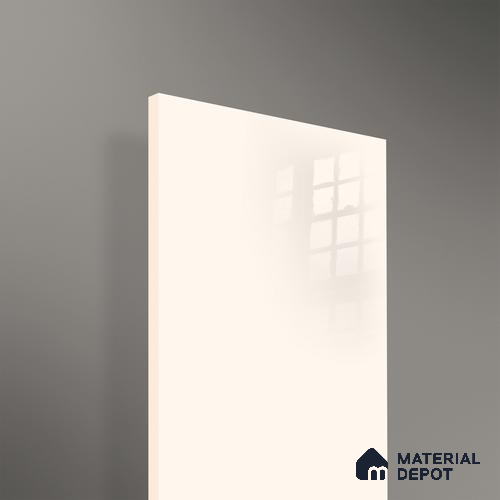 Ferrero 1B 0897 Vanilla White 8 ft x 4 ft Solid Series High Gloss Finish Acrylic Laminate - 1.5 mm (LM 01147) | Matching Edgeband Code - 897 | Suitable for Kitchen Cabinets, Study Areas, Wardrobe