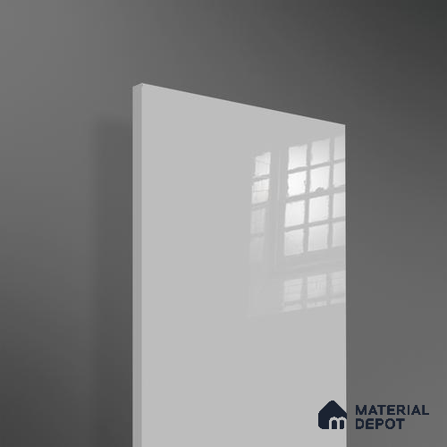 Ferrero 1B 0898 Misty Gray 8 ft x 4 ft Solid Series High Gloss Finish Acrylic Laminate - 1.5 mm (LM 01148) | Matching Edgeband Code - 898 | Suitable for Kitchen Cabinets, Study Areas, Wardrobe