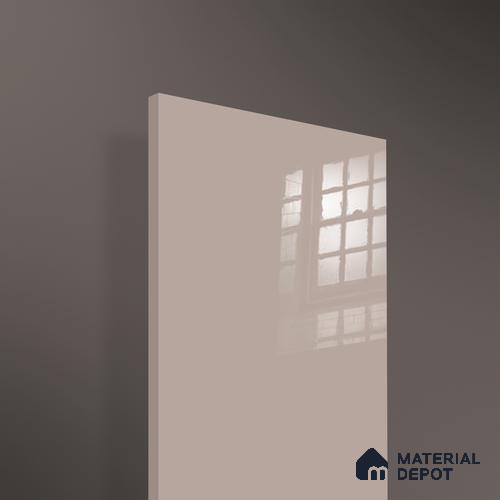 Ferrero 1B 0803 Dusty Taupe 8 ft x 4 ft Solid Series High Gloss Finish Acrylic Laminate - 1.5 mm (LM 01150) | Matching Edgeband Code - 803 | Suitable for Kitchen Cabinets, Study Areas, Wardrobe
