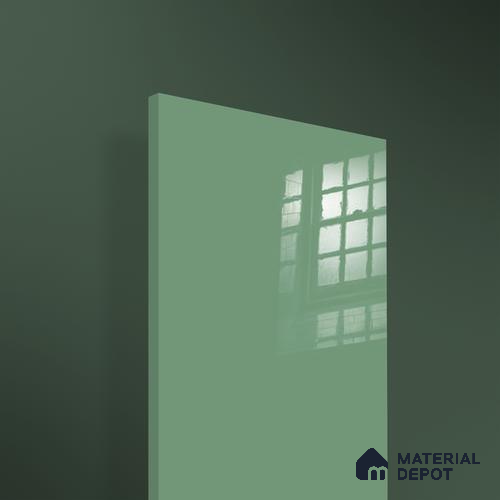 Ferrero 1B 0896 Meadow Green 8 ft x 4 ft Solid Series High Gloss Finish Acrylic Laminate - 1.5 mm (LM 01154) | Matching Edgeband Code - 896 | Suitable for Kitchen Cabinets, Study Areas, Wardrobe
