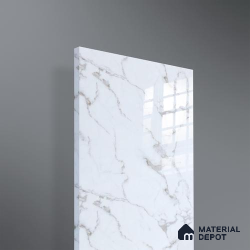 Ferrero 2A 01901 Snow Cascade 8 ft x 4 ft High Gloss Finish 6H Anti Scratch Acrylic Laminate - 1.5 mm | Suitable for Bedroom, TV Unit, Wardrobe, Kitchen Cabinet