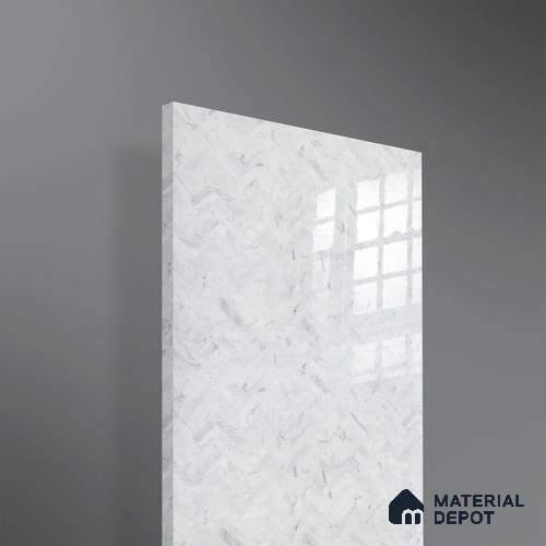 Ferrero 2A 01902 Stone Frost 8 ft x 4 ft High Gloss Finish 6H Anti Scratch Acrylic Laminate - 1.5 mm | Suitable for Bedroom, TV Unit, Wardrobe, Kitchen Cabinet