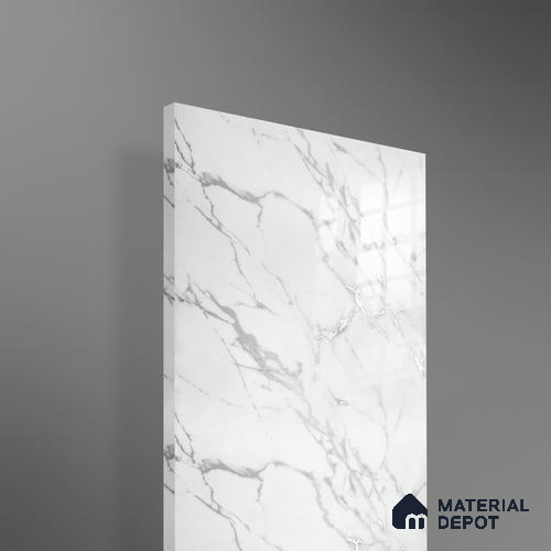 Ferrero 2A 01921 Silver Whisper 8 ft x 4 ft High Gloss Finish 6H Anti Scratch Acrylic Laminate - 1.5 mm | Suitable for Bedroom, TV Unit, Wardrobe, Kitchen Cabinet