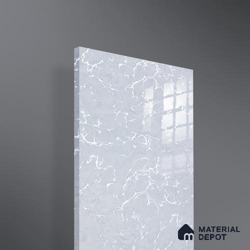 Ferrero 2A 01922 Snow Thread 8 ft x 4 ft High Gloss Finish 6H Anti Scratch Acrylic Laminate - 1.5 mm | Suitable for Bedroom, TV Unit, Wardrobe, Kitchen Cabinet