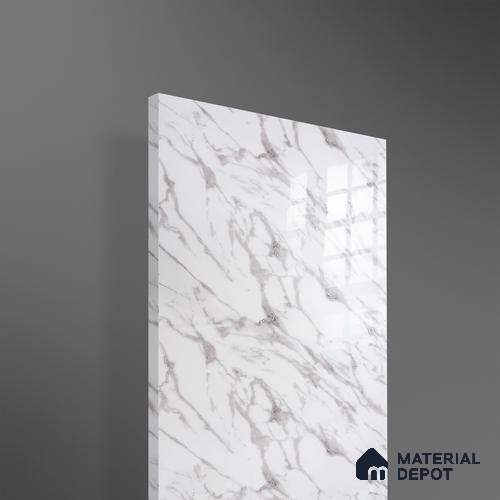 Ferrero 2A 01927 Silver Drift 8 ft x 4 ft High Gloss Finish 6H Anti Scratch Acrylic Laminate - 1.5 mm | Suitable for Bedroom, TV Unit, Wardrobe, Kitchen Cabinet