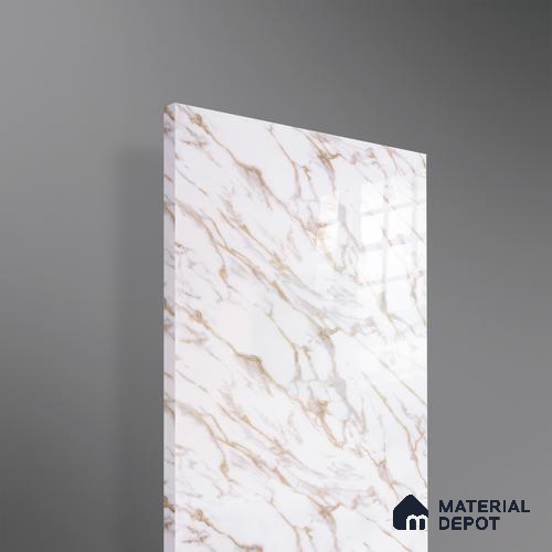 Ferrero 2A 01928 Golden Flow 8 ft x 4 ft High Gloss Finish 6H Anti Scratch Acrylic Laminate - 1.5 mm | Suitable for Bedroom, TV Unit, Wardrobe, Kitchen Cabinet