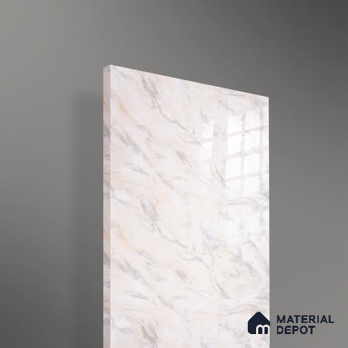 Ferrero 2A 01931 Cream Mist 8 ft x 4 ft High Gloss Finish 6H Anti Scratch Acrylic Laminate - 1.5 mm | Suitable for Bedroom, TV Unit, Wardrobe, Kitchen Cabinet