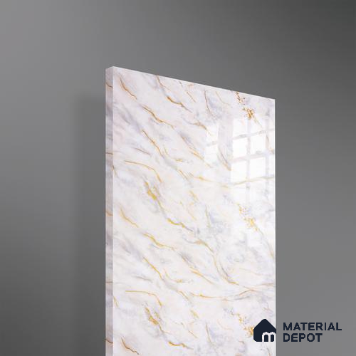 Ferrero 2A 01932 Amber Vein 8 ft x 4 ft High Gloss Finish 6H Anti Scratch Acrylic Laminate - 1.5 mm | Suitable for Bedroom, TV Unit, Wardrobe, Kitchen Cabinet