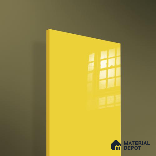 Ferrero 1C 01525 Lemon Zest 8 ft x 4 ft High Gloss Finish 6H Anti Scratch Acrylic Laminate - 1.5 mm | Suitable for Living Room, Kitchen, Office