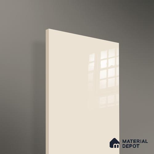 Ferrero 1C 01581 Creamy Beige 8 ft x 4 ft High Gloss Finish 6H Anti Scratch Acrylic Laminate - 1.5 mm | Suitable for Living Room, Kitchen, Office