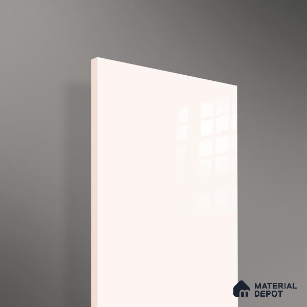 Ferrero 1C 01568 Ivory Peach 8 ft x 4 ft High Gloss Finish 6H Anti Scratch Acrylic Laminate - 1.5 mm | Suitable for Living Room, Kitchen, Office