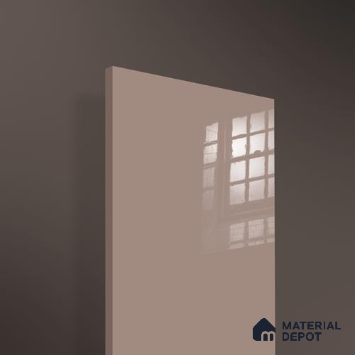 Ferrero 1C 01565 Coffee Cream 8 ft x 4 ft High Gloss Finish 6H Anti Scratch Acrylic Laminate - 1.5 mm | Suitable for Living Room, Kitchen, Office