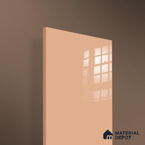 Ferrero 1C 01584 Desert Peach 8 ft x 4 ft High Gloss Finish 6H Anti Scratch Acrylic Laminate - 1.5 mm | Suitable for Living Room, Kitchen, Office