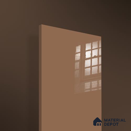1C 01583 Brown Acrylic Laminate of 1.5 mm with a High Gloss finish available for sale at Material Depot in Bangalore