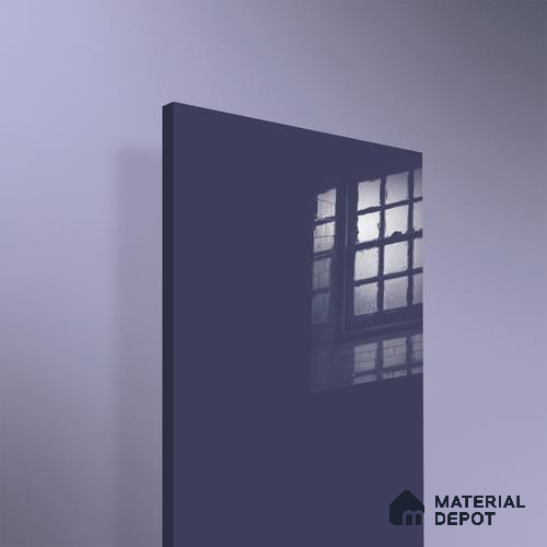 Ferrero 1C 01596 Twilight Navy 8 ft x 4 ft High Gloss Finish 6H Anti Scratch Acrylic Laminate - 1.5 mm | Suitable for Living Room, Kitchen, Office