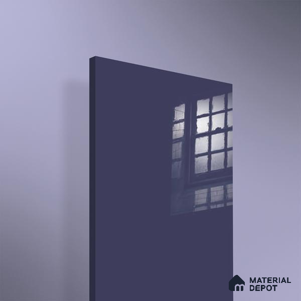 Ferrero 1C 01596 Twilight Navy 8 ft x 4 ft High Gloss Finish 6H Anti Scratch Acrylic Laminate - 1.5 mm | Suitable for Living Room, Kitchen, Office