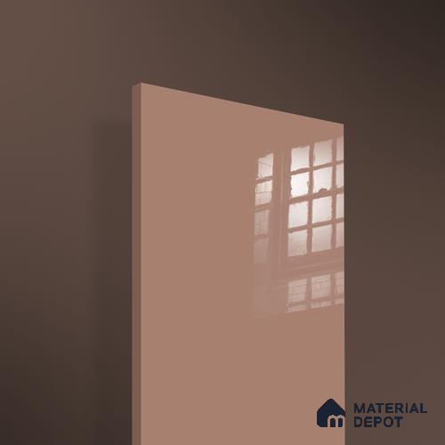 Material Depot laminates in bangalore - high quality image of a 1C 01582 Brown Acrylic Laminate from Ferrero with High Gloss finish