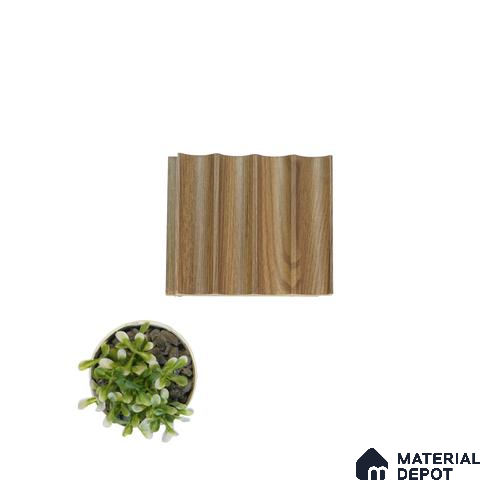 Brown Wooden Louver PN 00038 9.5 ft x 4.7 inch MDF Panel - 18 mm | Suitable for Feature Wall, TV Unit & Living Room | Width is Subjected to 5% Variation