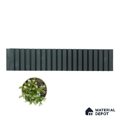 Grey Plain Colour Louver PN 01628 F 8 ft x 12 inch Charcoal Panel - 8 mm | Suitable for Feature Wall, TV Unit & Living Room | Width is Subjected to 5% Variation