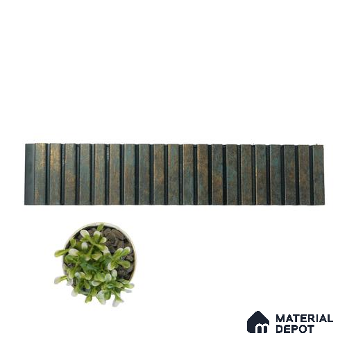 Rustic Brown Stone Louver PN 01628 H 8 ft x 12 inch Charcoal Panel - 8 mm | Suitable for Feature Wall, TV Unit & Living Room | Width is Subjected to 5% Variation