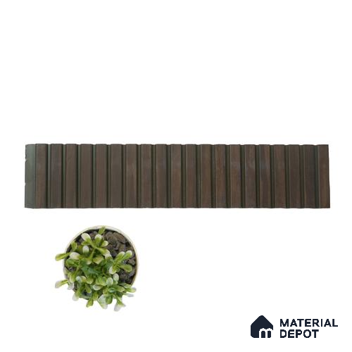 Wenge Wooden Louver PN 01628 B 8 ft x 12 inch Charcoal Panel - 8 mm | Suitable for Feature Wall, TV Unit & Living Room | Width is Subjected to 5% Variation