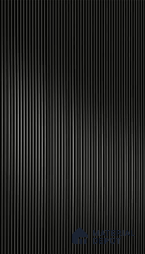 Deep Slate Black Fluted Solid Color 1D 05223 Deep Slate 8 ft x 4 ft High Gloss Finish Acrylic Laminate - 2.3 mm | Suitable for TV Unit,Wardrobe, Kitchen Cabinets