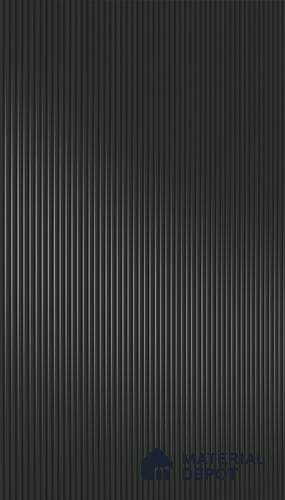 Graphite Gray Fluted Solid Color 1D 05244 Graphite Gray 8 ft x 4 ft High Gloss Finish Acrylic Laminate - 2.3 mm | Suitable for TV Unit,Wardrobe, Kitchen Cabinets